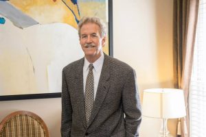 Dr. John W. Bruce at his office in Dunwoody, GA.