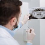 Dentist Looking at Dental X Rays Dunwoody GA