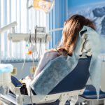 woman in dental chair during sedation